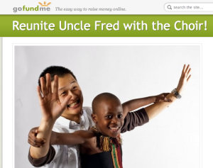 Reunite Uncle Fred with the Choir at GoFundMe